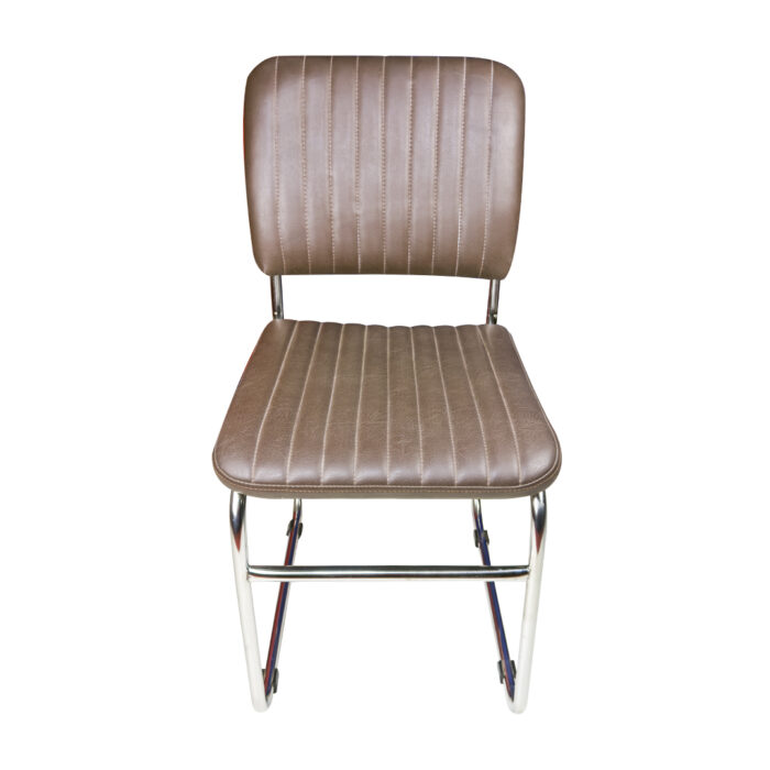 Premium SS Frame Visitor Chair with Rexine Cushion.
