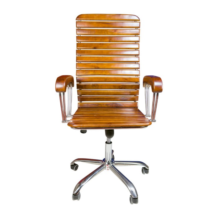 Premium Wooden Boss Chair with Wheels Wholesale